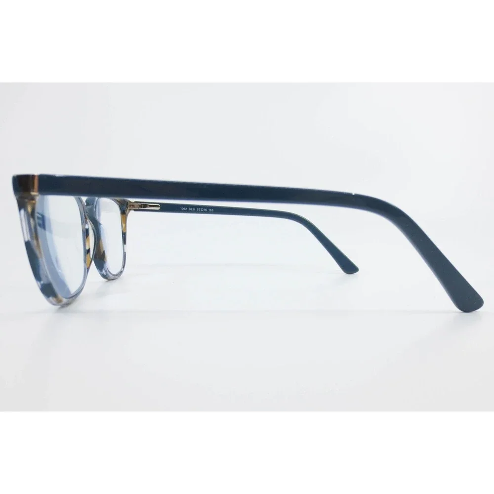 Wildflower 1012 BLU Eyeglass Frames Blue Tortoise Rectangular 53-16-135